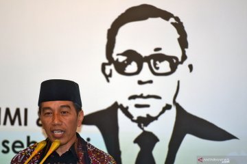 Presiden jelaskan capaian pembangunan infrastruktur saat syukuran HMI