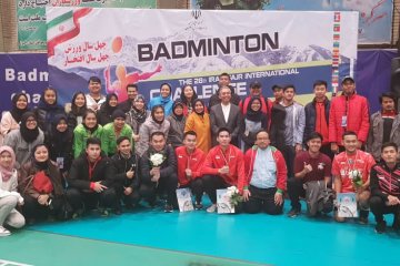Ganda putra dan putri Indonesia juara di Iran