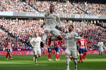 Menang derby, Real Madrid naik ke peringkat dua