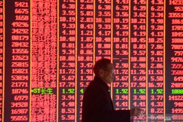 Saham China berakhir naik, Indeks Shanghai terdongkrak 0,57 persen