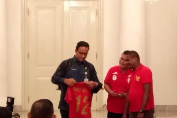 Anies lepas Kontingen Atlet Futsal Tuna Rungu Indonesia