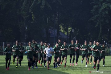 Latihan timnas U-22 Indonesia