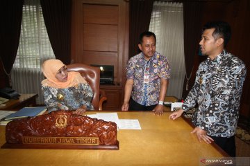 Hari pertama kerja Gubernur Jawa Timur