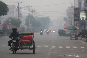 Asap marak di Dumai, 14.000 masker dibagikan