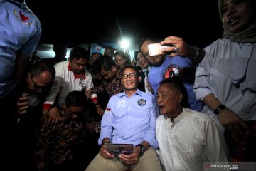Sandiaga Uno nobar debat capres dengan warga Bogor