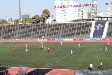 Babak pertama Indonesia imbangi Myanmar 1-1