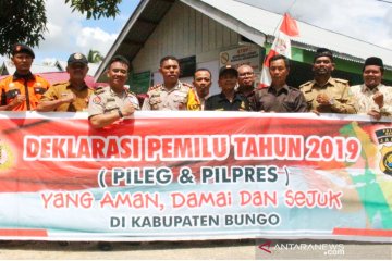 Mabes Polri dampingi Polres Bungo sosialisasi pengamanan Pemilu