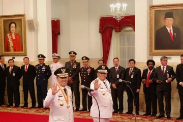 Usai dilantik di Istana, ini target pembangunan gubernur baru Riau