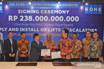 Pollux Habibie tandatangani kontrak Rp238 miliar dengan Kone