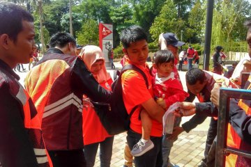 Meski hari kerja, Jakmania tetap padati GBK