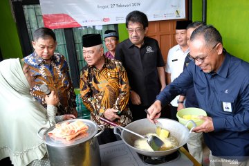 Peresmian jaringan gas bumi rumah tangga