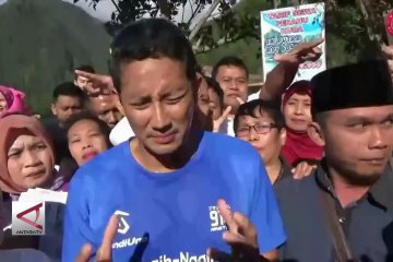 Sandiaga Uno janji tingkatkan pariwisata lokal