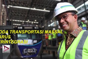 Anies : Moda transportasi massal harus terintegrasi