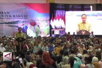 Anies ingin sertifikat gratis berdayakan masyarakat