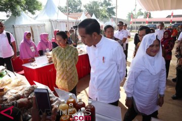 Presiden Jokowi minta produk ibu Mekaar miliki merek