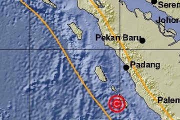 Gempa susulan masih terjadi berpusat di Mentawai