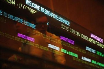 Bursa saham Singapura berakhir menguat 0,04 persen