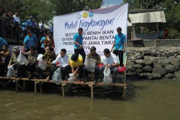 Kementerian Kelautan sebar 15.000 benih kakap putih di Probolinggo