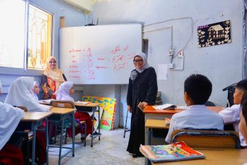 Menlu kunjungi Sekolah Indonesia di Jeddah