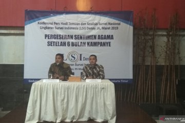 LSI Denny JA: Pertarungan Pilpres 2019 sudah "selesai" jika mengacu tren