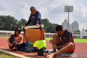 Kemampuan sprinter muda Erna Nuryanti diuji di tingkat Asia