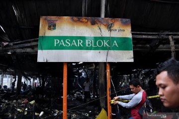 Polisi masih selidiki penyebab kebakaran Pasar Blok A