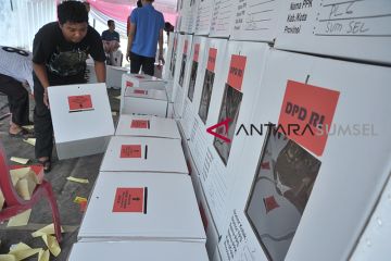 Kotak suara tambahan KPU Palembang