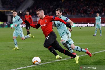 Liga Europa: Arsenal bertekuk lutut saat bertandang ke Stade Rennes dengan skor 1 - 3