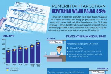 Pemerintah targetkan kepatuhan wajib pajak 85%