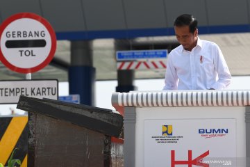 Presiden Joko Widodo resmikan tol Trans Sumatera ruas Bakauheni - Terbanggi Besar