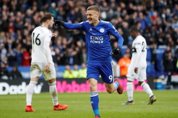 Dwigol Vardy bantu Leicester tekuk Fulham