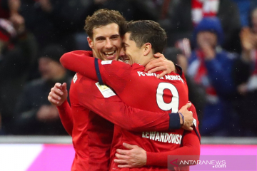 Sembari bantu Muenchen ke puncak, Lewandowski pimpin daftar top skor