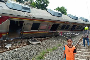 Masinis KRL Anjlok dirawat di Rumah Sakit Salak Bogor