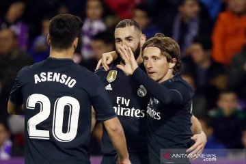 Dua gol Valladolid dianulir VAR, Madrid menang 4-1