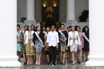 Presiden menerima Yayasan Puteri Indonesia