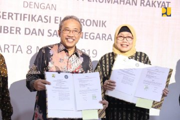 PUPR-BSSN bersinergi kembangkan sertifikat elektronik