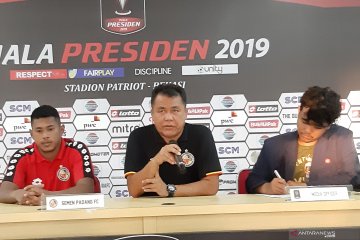 Pelatih Semen Padang apresiasi penampilan timnya di Piala Presiden