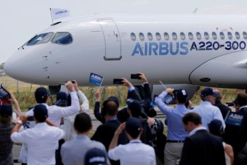 Bursa Prancis ditutup menguat, saham Airbus melonjak