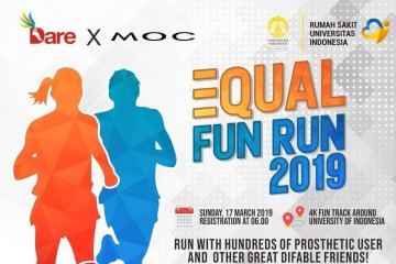 "Equal Fun Run" 2019 pertama pengguna kaki palsu digelar RS UI