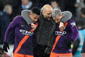 Dua gol Aguero bawa Manchester City ke semifinal Piala FA