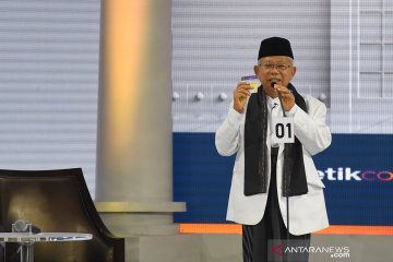 Cawapres Ma'ruf Amin dan Sandiaga Uno paparkan visi misi