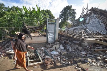 Kerusakan akibat gempa lombok