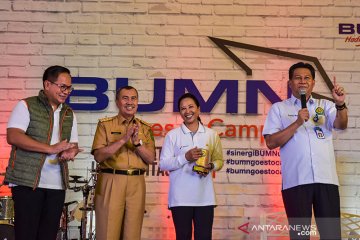 Ribuan mahasiswa Universitas Riau ramaikan acara "BUMN goes to campus"