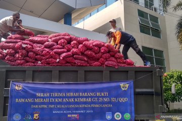 Bea Cukai hibahkan 30 ton bawang merah ke pemerintah daerah di Aceh