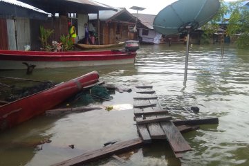 25 kampung terendam akibat  meluapnya danau Sentani