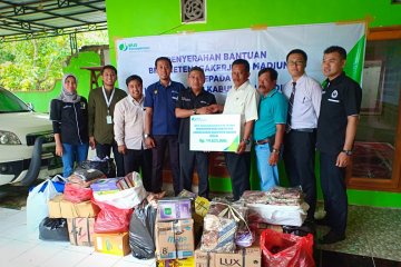 BPJS Ketenagakerjaan salurkan bantuan korban banjir di Madiun-Jatim