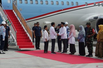 Presiden tiba di Lombok tinjau rehabilitasi gempa