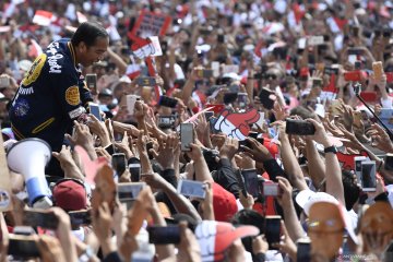 Jokowi targetkan kemenangan 70 persen di Yogyakarta