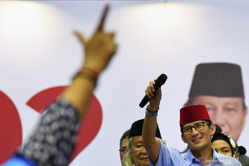 Kampanye terbuka Sandiaga Uno di Jakarta