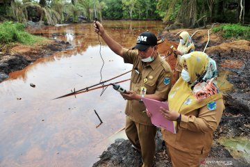 Inspeksi kesehatan lingkungan tambang ilegal di Jambi